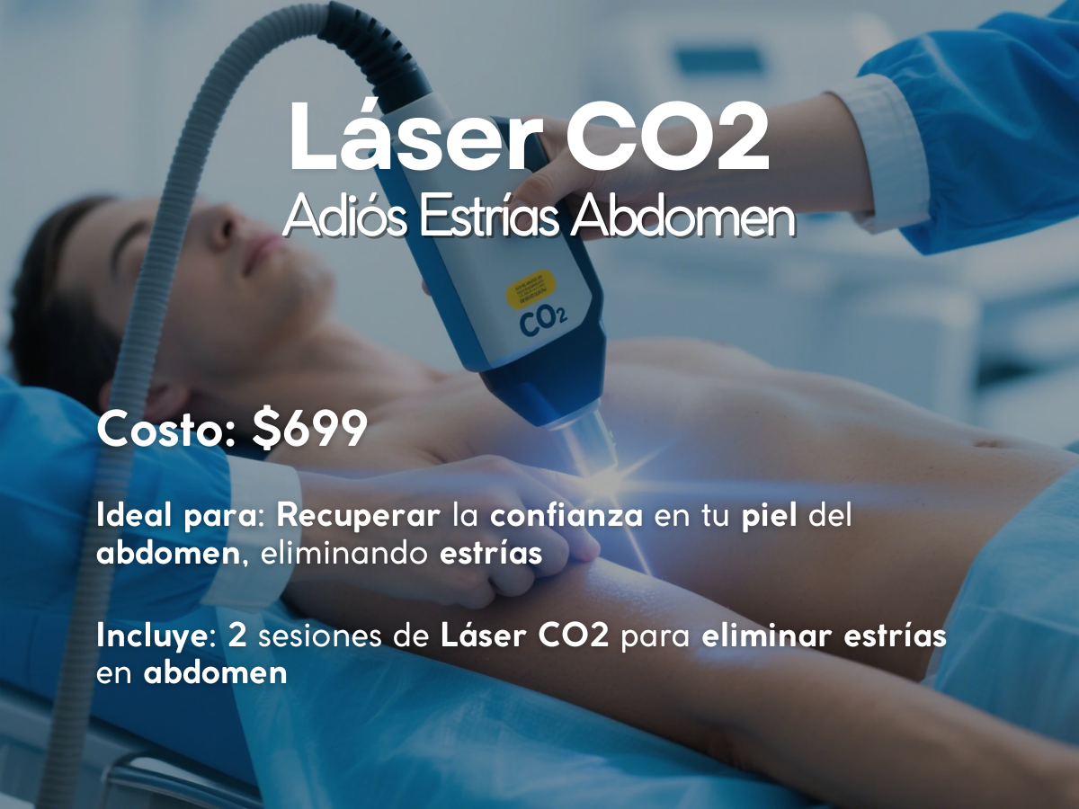 Láser CO2: Adiós Estrías Abdomen