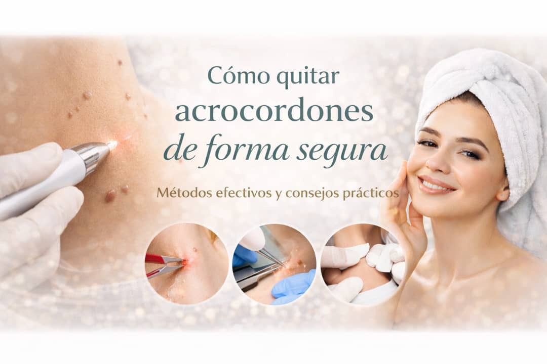 Quitar acrocordones de forma segura: métodos profesionales y consejos prácticos 