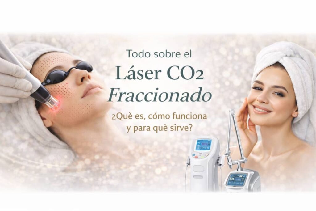 Banner promocional de tratamiento con Láser CO2 para rejuvenecimiento facial en Waydimar Asthetic Solution