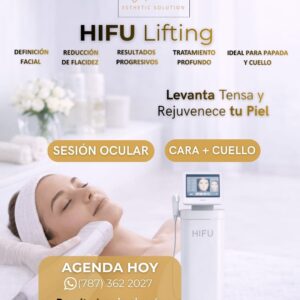 Tratamiento de HIFU Lifting facial en Vega Alta para tensado de piel.