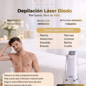 Depilación Láser Diodo para hombres en Vega Alta