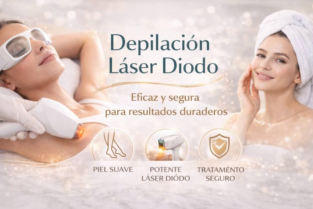 Tratamiento profesional de depilación láser diodo para una piel suave y sin vello en Waydimar Sthetic Solution