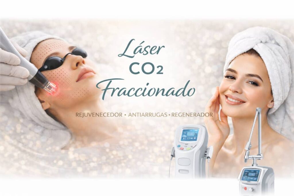 Tratamiento de rejuvenecimiento con láser CO2 fraccionado para renovar la textura y eliminar manchas de la piel en Waydimar Sthetic