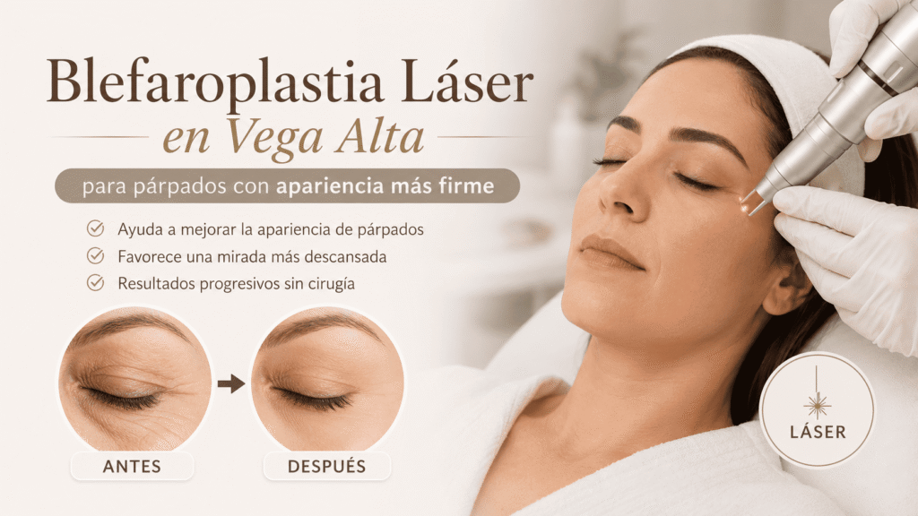 Blefaroplastia láser en Vega Alta para mejorar la apariencia de párpados caídos
