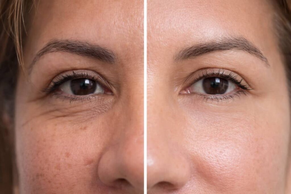 Resultados de blefaroplastia láser sin cirugía en párpados y ojeras en Waydimar Sthetic.