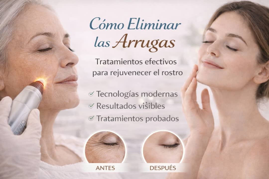 ¿Cómo eliminar las arrugas? Tratamientos efectivos para rejuvenecer tu rostro