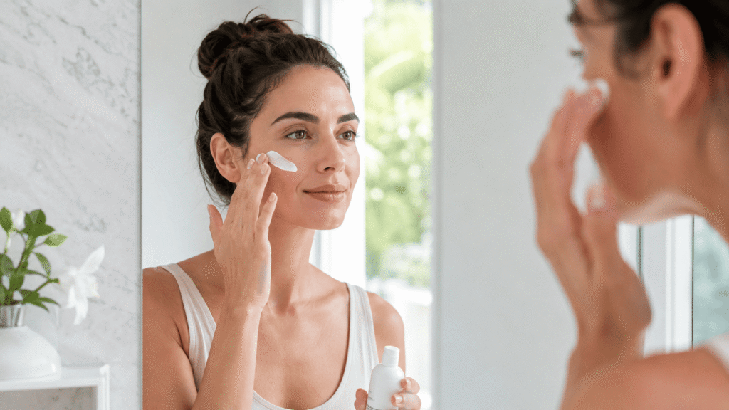 cómo prevenir arrugas con protector solar e hidratación facial
