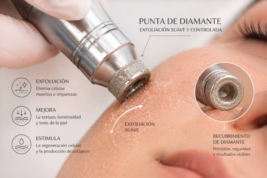 unta de diamante para Microdermoabrasión en Vega Alta.