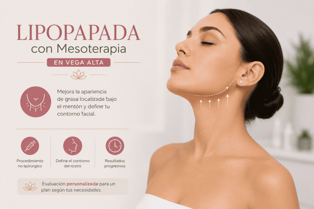 Beneficios de la lipopapada con mesoterapia en Vega Alta