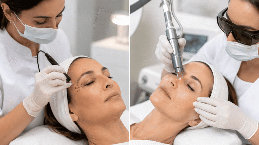 Comparación entre Fibroblast y Láser CO2 para párpados