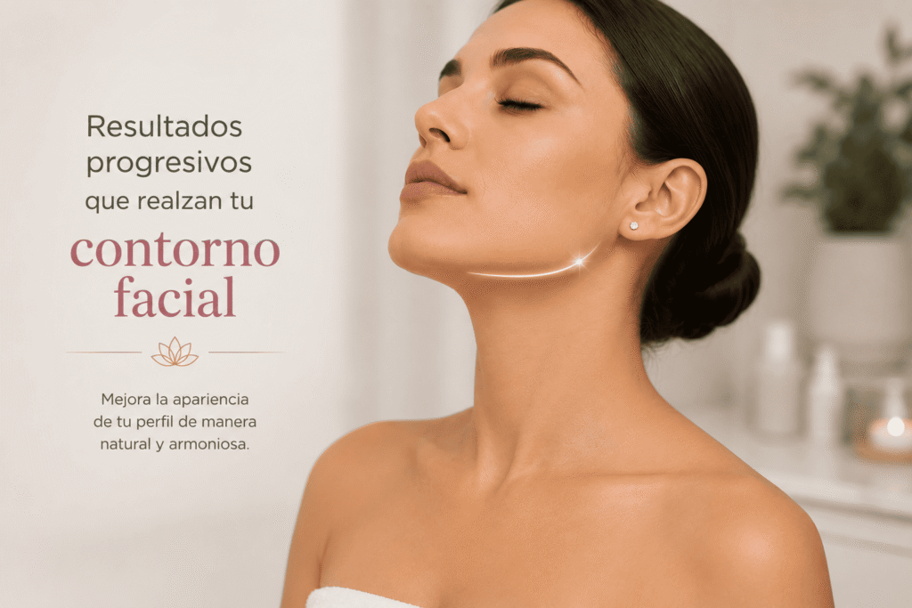 Contorno facial después de lipopapada con mesoterapia en Vega Alta
