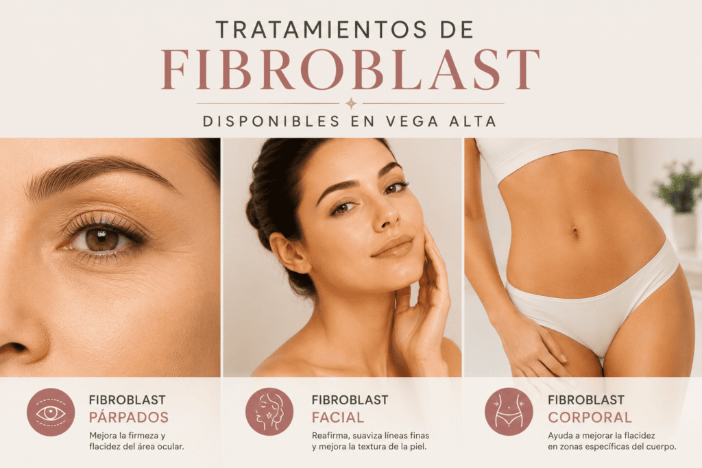 Tratamientos de Fibroblast para párpados rostro y cuerpo en Vega Alta