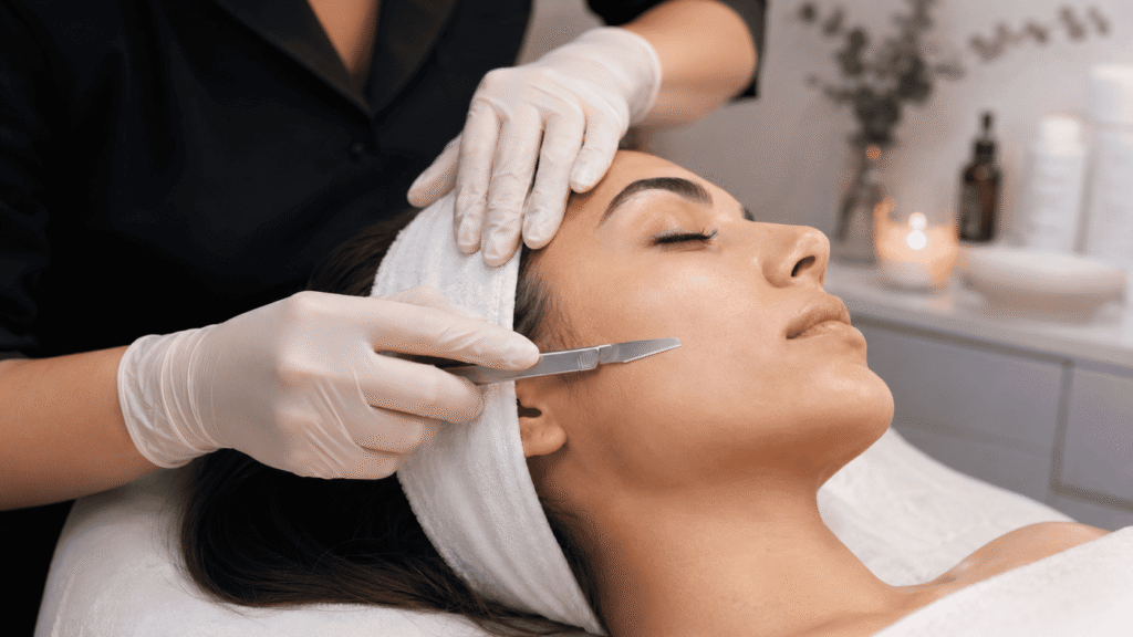 Procedimiento de dermaplaning en Vega Alta realizado con técnica superficial controlada