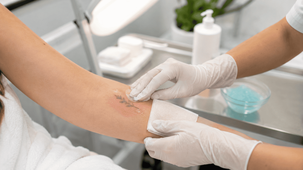 cuidados después de la remoción de tatuajes con láser