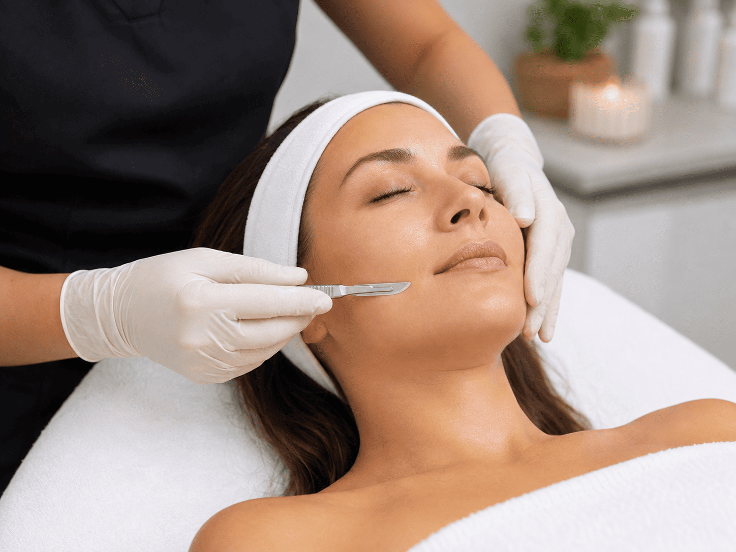 Tratamiento de dermaplaning en Vega Alta para exfoliación facial y mejora de la textura de la piel