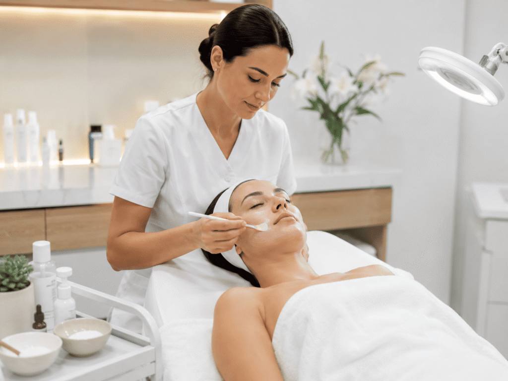Sesión facial en Vega Alta con limpieza, exfoliación, mascarilla y cuidado personalizado de la piel